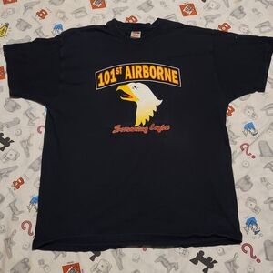 101st Airborne Screaming Eagles Army Military T Shirt
